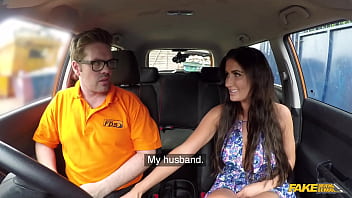 Posh cheating WIFE with BIG BOOBS fucks her driving instructor